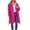 Hot Pink1, variant on Arlun Plus Size Women's Full Zipper Coat Winter Fall Fashion Loose Warm Comfy Mid Outerwear Casual Solid Color Long Sleeve Irregular Hem Hooded Jackets with Pockets Red2 XL