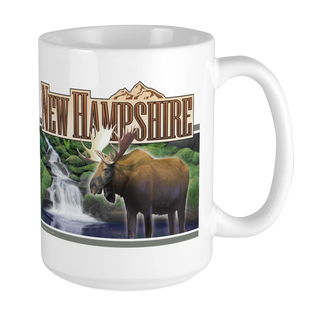 Cafepress New Hampshire Moose Large Mug 15 Oz Ceramic Large Mug