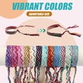 thumbnail image 3 of Pulseras de amistad tejidas Carede para mujer, paquete de 12, 3 of 7