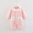 thumbnail image 2 of Sngxgn Baby Bodysuit for Boys Boys Long Sleeve Sleepers(Pink,80), 2 of 8