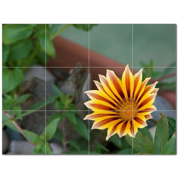 Flowers Pdphotoh Ceramic Tile Mural Kitchen Backsplash Bathroom Shower 405055-L43