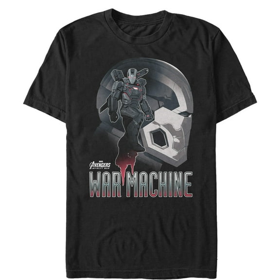 Men's Marvel Avengers: Avengers: Infinity War Portrait War Machine Graphic Tee Black X Large