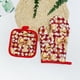 thumbnail image 1 of Manoplas y almohadillas aislantes de Papá Noel Juego de aislamiento para cocina y repostería Manoplas aislantes de franela para horno Almohadillas aislantes Adornos para árbol de Navidad con cord, 1 of 6