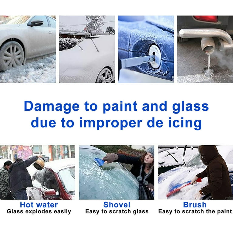 500ML Car Glass Deicing & Anti-Freeze Spray, De-Icer for Car Windshield