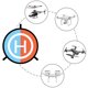 thumbnail image 3 of Almohadillas de aterrizaje 55mm/75mm UAV almohadilla de estacionamiento UAV tren de rodaje accesorios UAV, 3 of 6