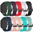 thumbnail image 1 of wonima11 10PACK Bands Compatible with Amazfit Active 2/Active/GTR Mini/GTS/Bip 3 Replacement Straps 20MM Classic Soft Silicone Flexible Lightweight Breathable Wristbands, 1 of 1