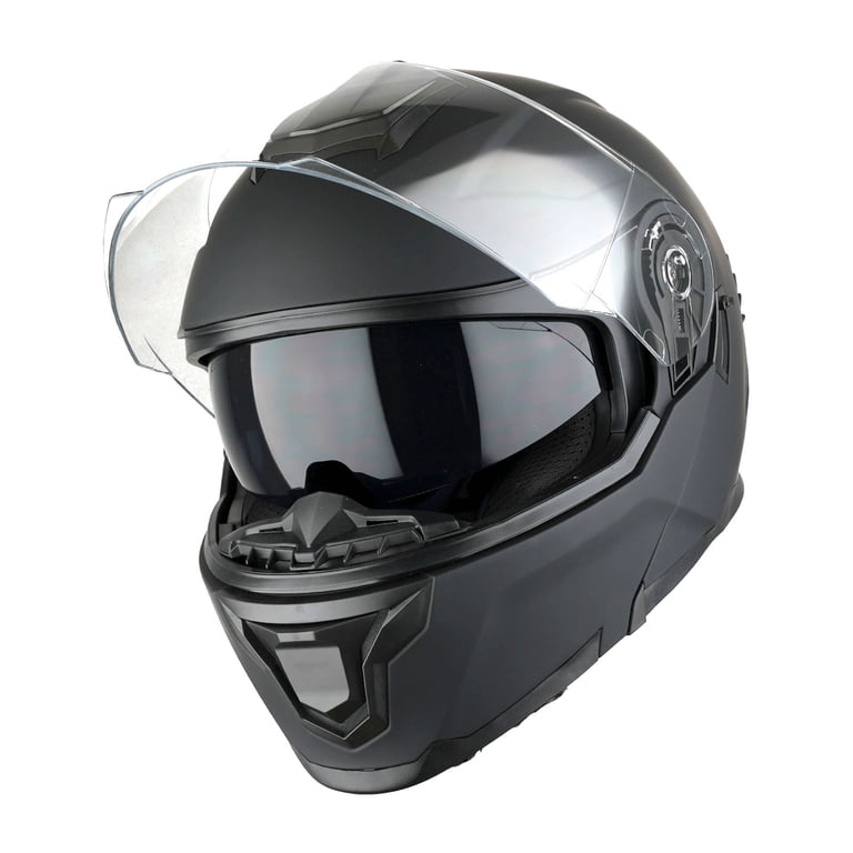 1storm Motorcycle Street Bike Modular/Flip up Dual Visor Sun Shield Full Face Helmet: Hjk920 Matt Black 1storm Motorcycle Street Bike Modular/Flip up Dual Visor Sun Shield Full Face Helmet: Hjk920 Matt Black