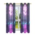 thumbnail image 7 of Yayeee Window Curtains Light Filtering 63"x42" Grommet Panel Pair Home Living Room Decor, Pink Neon Road, 7 of 7