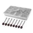 thumbnail image 3 of DOLITY Boîte à Épices Serveur de Condiments Empilable Transparent Rangement Cuisine 8 Compartiments Inox, 3 of 9