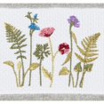 thumbnail image 3 of Authentic Hotel and Spa  Grey Turkish Cotton Wildflowers Embroidered Hand Towel, 3 of 3