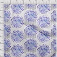 thumbnail image 3 of oneOone Cotton Jersey Purplish Blue Fabric Mandala Watercolor Sewing Material Print Fabric By The Yard 58 Inch Wide, 3 of 4