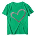 thumbnail image 3 of frariair Ladies Trendy Graphic Tee With Embroidered Accents And Relaxed Fit For Laid-Back Weekend Outings Mint Green, 3 of 3