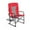 Red, variant on Camping Directors Chair, Oversized Portable Folding with Side Table, Pocket