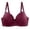 Red, variant on Bras for Women V Neck Bra Padded Seamless Adjustable Straps Bralettes Everyday Basic Sleeping Bras Black 100D