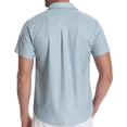 thumbnail image 6 of HAOMEILI Mens Short Sleeve Casual Button Down Shirts Summer Untucked Dress Shirts with Pocket, 6 of 7