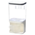 thumbnail image 2 of Wall Mount Dry Food Storage Containers Home Kitchen Candy Snacks Coffee Bean Rice Clear Dispenser Organizer  Dual Bucket, 2 of 10