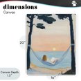 thumbnail image 4 of Stupell Industries Contemporary Reading At Sunset in Hammock Canvas Art, 16 x 20, by The Prints Vibe, 4 of 8