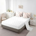 thumbnail image 3 of YST Cadeaux Libellule pour Femmes, Ensemble de Literie 7 Pcs pour Filles, Libellules Roses Aquarelle Lit en Sac, Ensemble de Draps Animaux Volants Chics, Ensemble de Literie Style Simple, Très Grand, 3 of 5