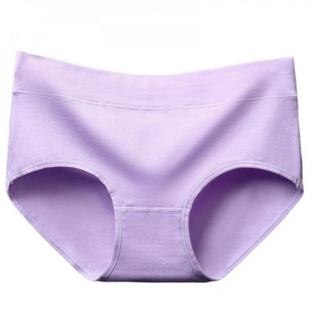 

Feiona-Women s Underwear Cotton Seemless Panties Middle Waist Briefs Comfortable Panty Underwear