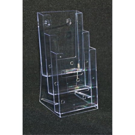 Signworld 3 Pocket Tri-fold Brochure Holder 4" X 9"