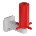 thumbnail image 1 of Portarrollos de papel higiénico autoadhesivo para cocina y baño, organizador vertical de pared Blanco + rojo, 1 of 9