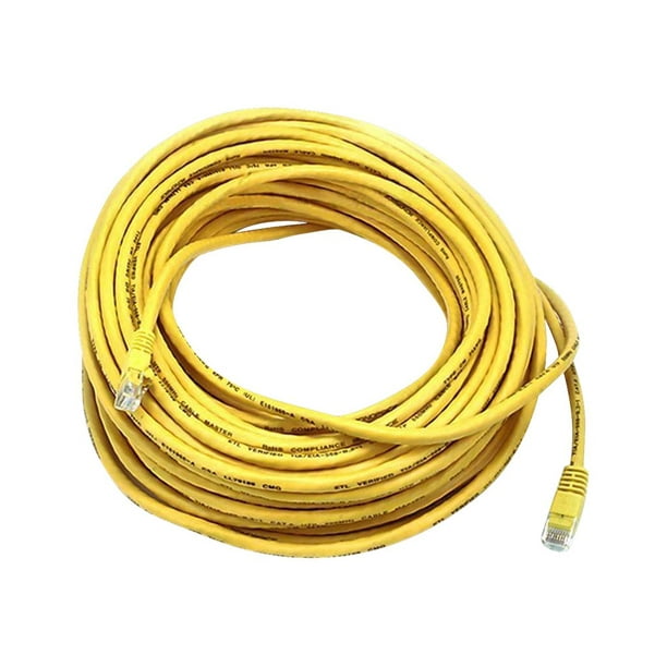 Monoprice Cat5e Patch Cable 75 Feet Yellow Network