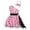 ZA Pink, variant on Girls Dresses Short Sleeve Bowknot Fruits Prints Tulle Princess Dance Party Clothes Girls Boho Dresses,Size 18 Months-24 Months
