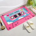 thumbnail image 1 of Cinta musical de Cassette clásica Retro, alfombrillas suaves, Alfombra de entrada para el hogar, dormitorio, inodoro, puerta de baño, almohadilla antideslizante absorbente Fivean unisex, 1 of 2