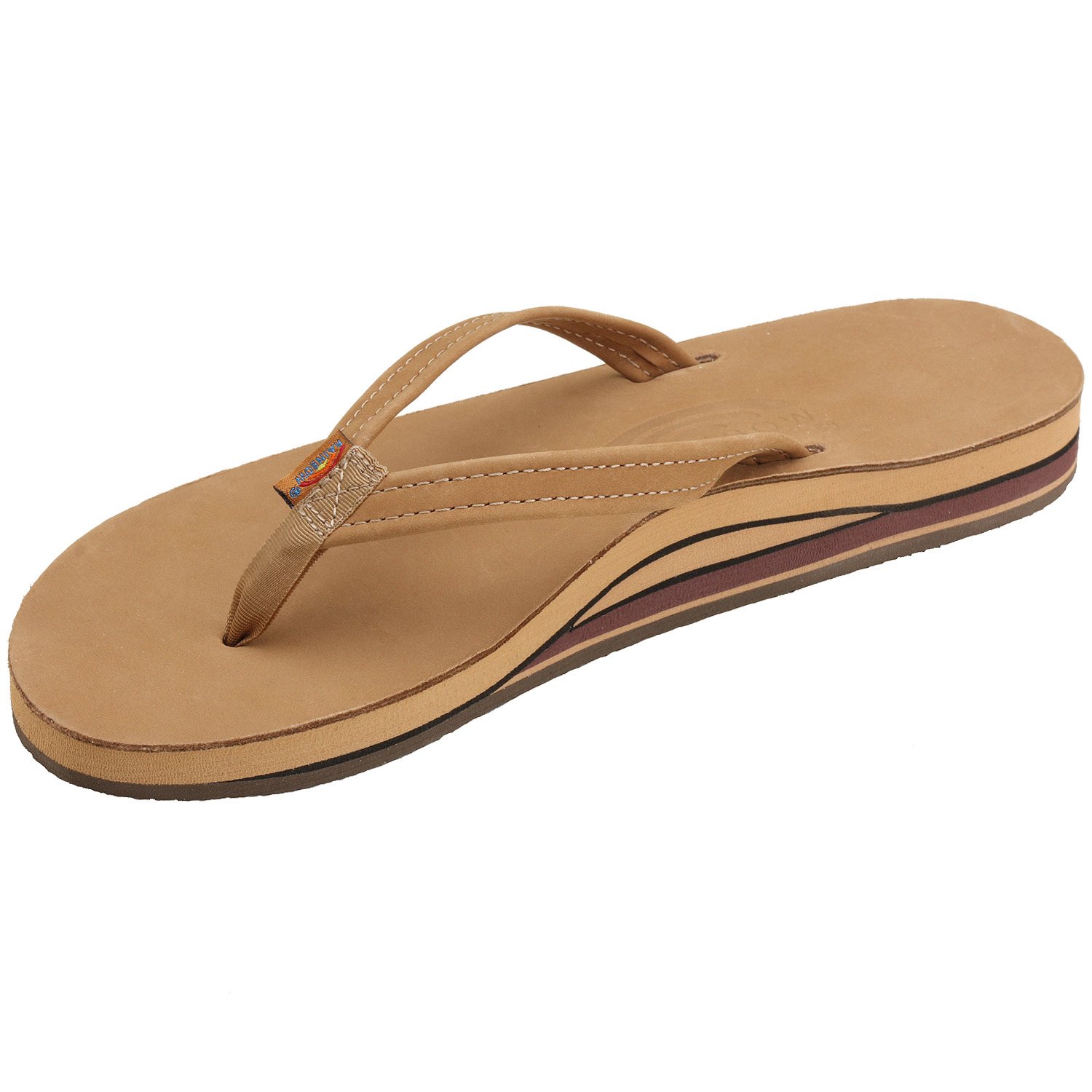 Sandália Masculina Rainbow Navigator - Couro Ortopédico - Palmilha Confortável