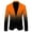 Orange, variant on Men'S 3D Gradient Suit Jacket Printed Pocket Lapel Button Up Suit Jacket Suit Style One