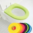 thumbnail image 3 of Cateissary en forma de O caliente WC cubierta de asiento del baño Cojín de ratón cómodo asiento de inodoro Mat color al azar Juegos de accesorios de baño Cateissary JJ17951-00, 3 of 6