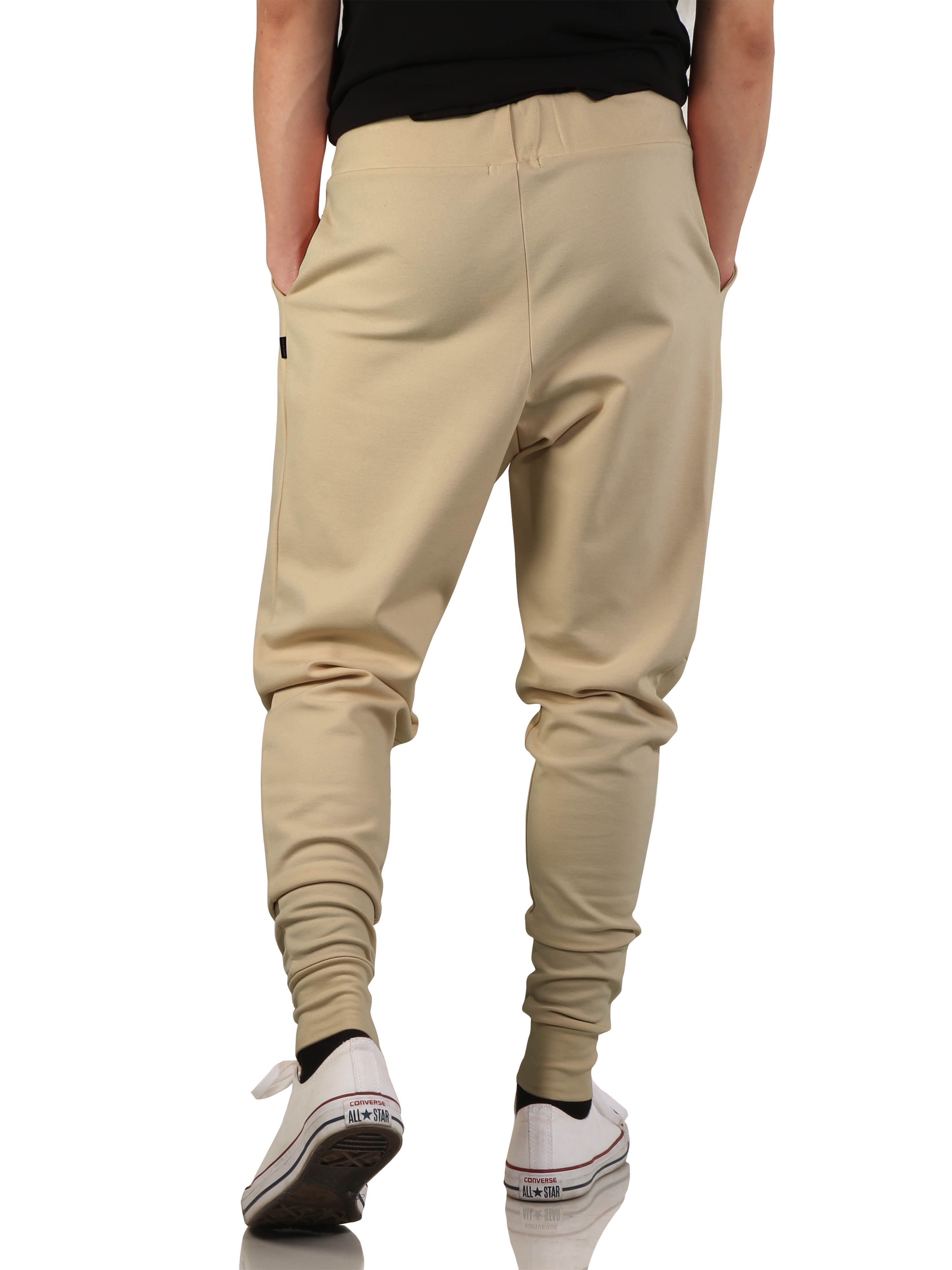Ma Croix Mens Viscose Harem Jogger Elastic Loose Fit Drop Crotch