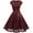 Wine, variant on Meichang Lace Midi Dresses for Women Retro Floral Flared Swing Layered Sundress Elegant Fashion Cap Sleeve A Line Dress Formal Solid Wedding Guest Evening Party Dresses