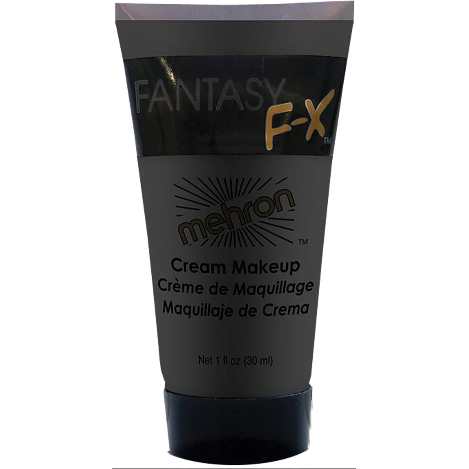 Mehron Makeup Fantasy F/X Water Based Face & Body Paint (1 oz) (BLACK)