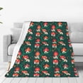 thumbnail image 4 of Salouo Mushroom House Print Bed Blankets,Flannel Blanket Comfortable Air Conditioning Blanket Lightweight Blanket for Sofa Bed Travel & Couch -40"x30", 4 of 8
