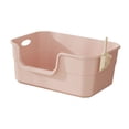 thumbnail image 3 of Caja de arena para gatos, bandeja de arena para gatos duradera y fácil de limpiar, bandeja de arena para gatos, Caqui, 3 of 9