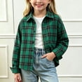 thumbnail image 2 of Swuxness Toddler Fall Casual Shirt Jackets Long Sleeve Print Button Closure Short Windbreaker Coat, 2 of 5