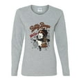 thumbnail image 2 of Wild Bobby Biker Betty Boop Wild One MC Motorcycle Betty Boop Womens Long Sleeve T-Shirt, Heather Grey, X-Large, 2 of 5