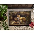 thumbnail image 3 of Fox Family Foxes by the Den Doormat 24x36, 3 of 4