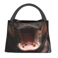thumbnail image 1 of Balery Playful Baby Hippo Splash Bolsa de Aislamiento Portátil – Bolsa de Almuerzo con Forro de Aluminio Mejorado, Funda Impermeable y Fácil de Limpiar para Picnic y Caja de Almuerzo, 1 of 6