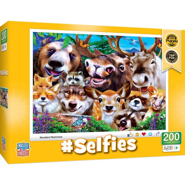 Rompecabezas MasterPieces #Selfies Woodland Wackiness, 200 unidades
