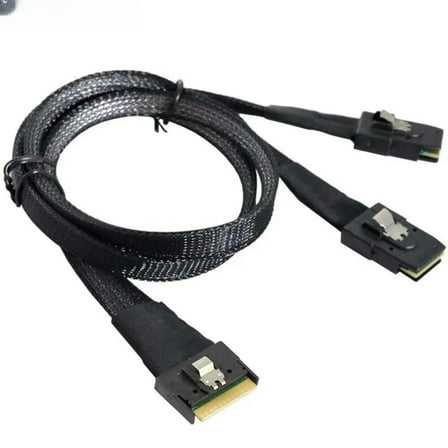 FOR SlimSAS SFF-8654 8I 74P To 2 Ports SAS SFF-8087 server con tion cable