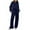Blue, variant on Women'S Sweatsuits Two Piece Long Sleeve and Wide Leg Sweatpants Lounge Fall Matching Sets Comfy Clothes for Women