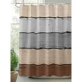thumbnail image 2 of Vintage Farmhouse Shower Curtain, Country Rustic Wood Textured Bathroom Decor Curtains Set with Hooks, Brown Tan Waterproof Fabric Home Accessories， 72 X 78 Inch Long, 2 of 6