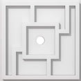 thumbnail image 2 of Ekena Millwork CMP10KX-01000 10 in. OD x 1 in. ID Square Knox Architectural Grade PVC Contemporary Ceiling Medallion, 2 of 4
