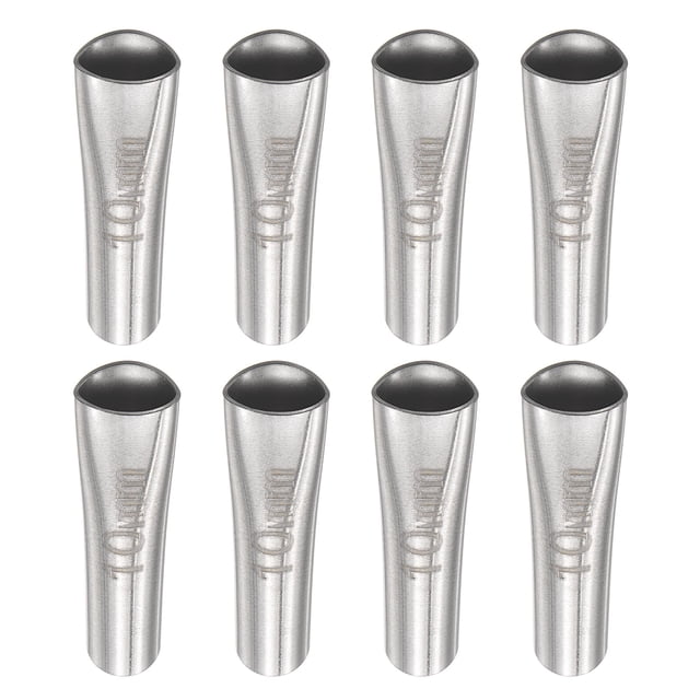 Unique Bargains 8Pack Buses de Calfeutrage, Outil Réutilisable de Buse de Calfeutrage en Acier Inoxydable de 10 Mm de Largeur