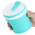 thumbnail image 4 of Taza de viaje, taza plegable de silicona de 350 ml Taza de silicona Taza plegable de silicona Rendimiento finamente ajustado, 4 of 8