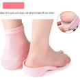 thumbnail image 2 of MODANU Height Max Socks, Half Height Increase Insoles Socks 1.4 onch, Invisible Shoe Lift Heel Pads for Men and Women(3.5cm, Black), 2 of 7