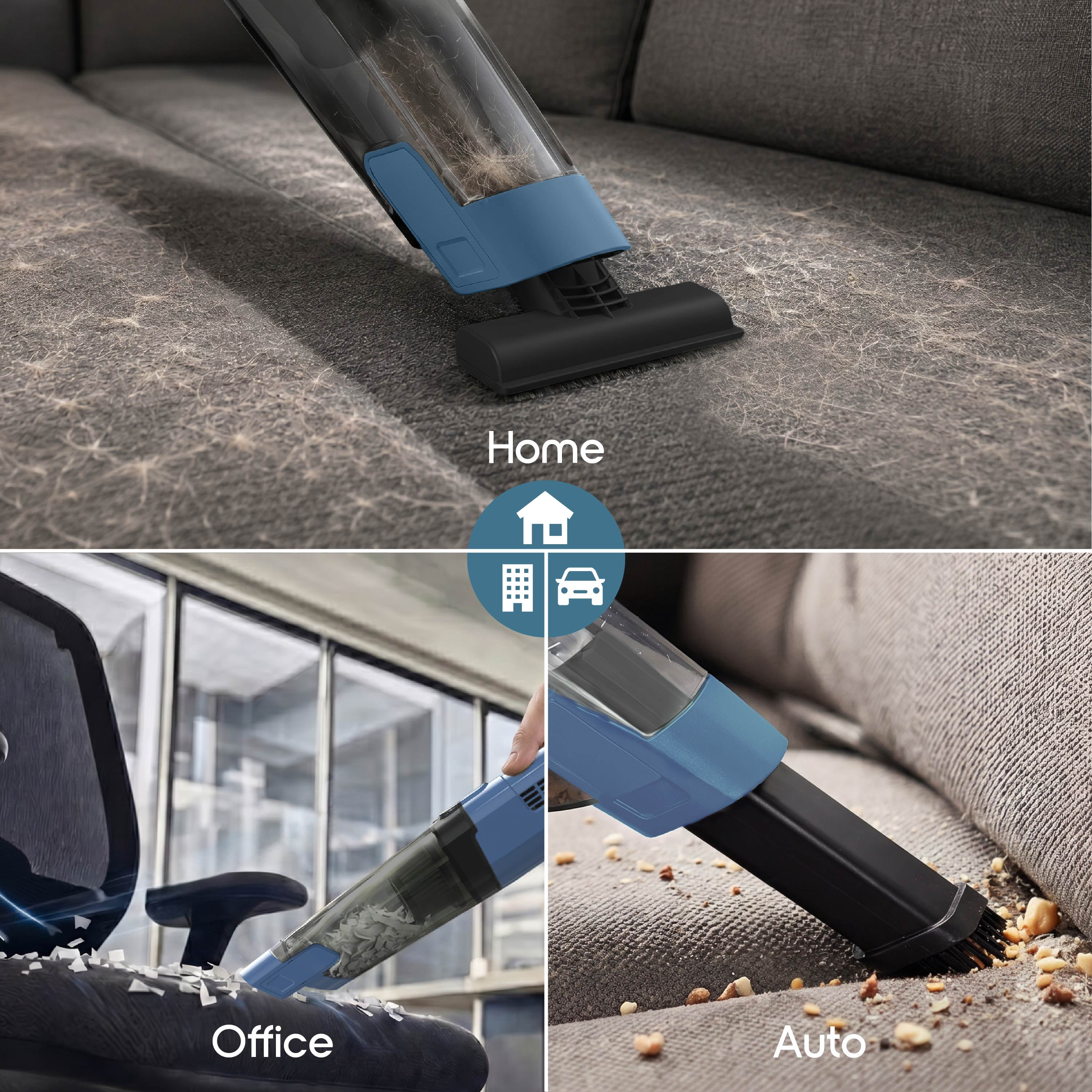 IonVac PowerMax Hand Vacuum, 5V Cordless Handheld Vacuum Cleaner with Multiple Attachments, Model #30836