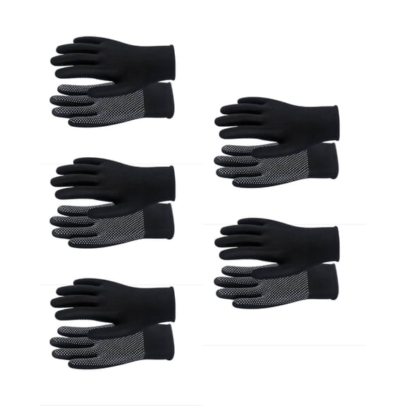 5 Pairs Multifunction Working Gloves Anti Slip Dotted Driver Gloves Work Gloves